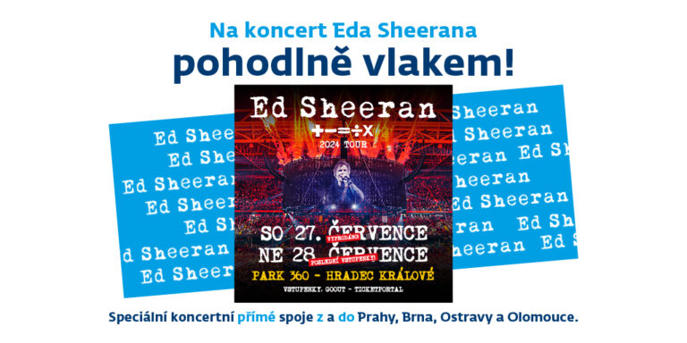 Vlakem na koncert Eda Sheerana