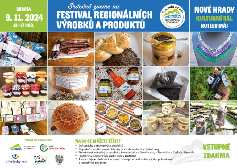 Nové Hrady ožijí festivalem regionálních produktů